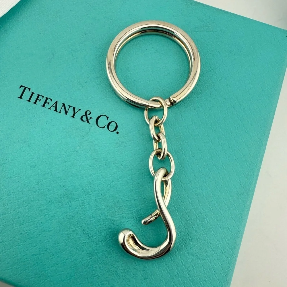 RARE Tiffany & Co. Elsa Peretti Initial S Keychain Sterling Silver